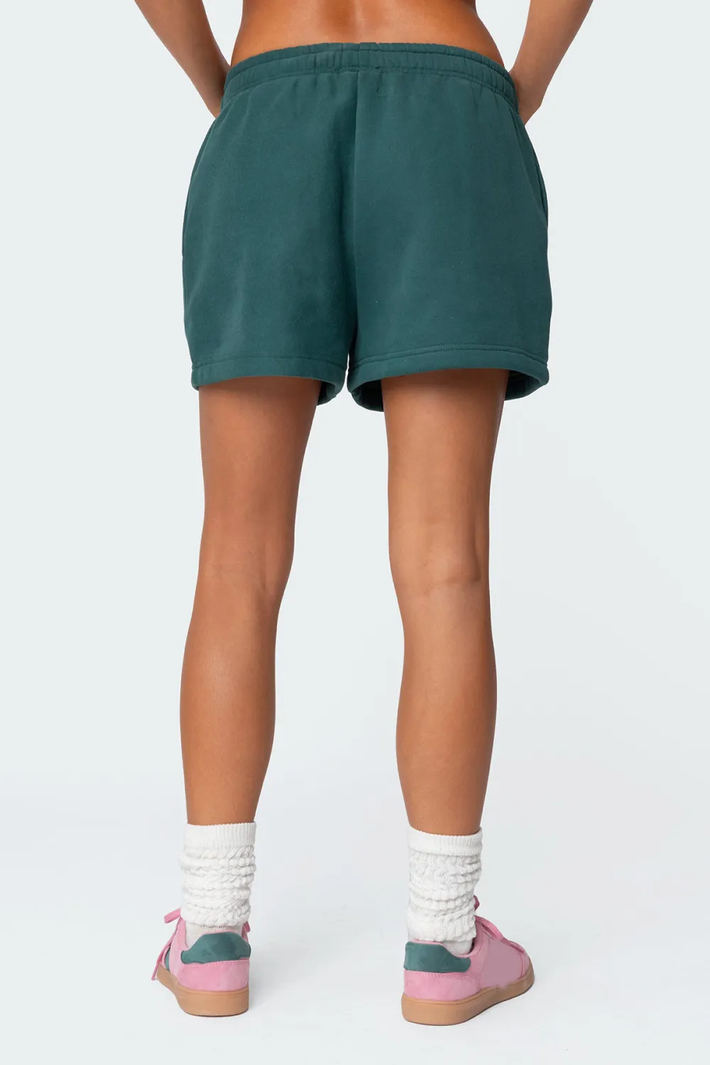 Solid Color Sweat Shorts