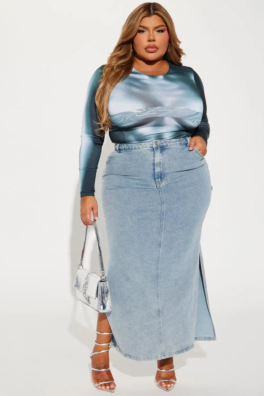 Just For Fun Bodysuit - Green/combo