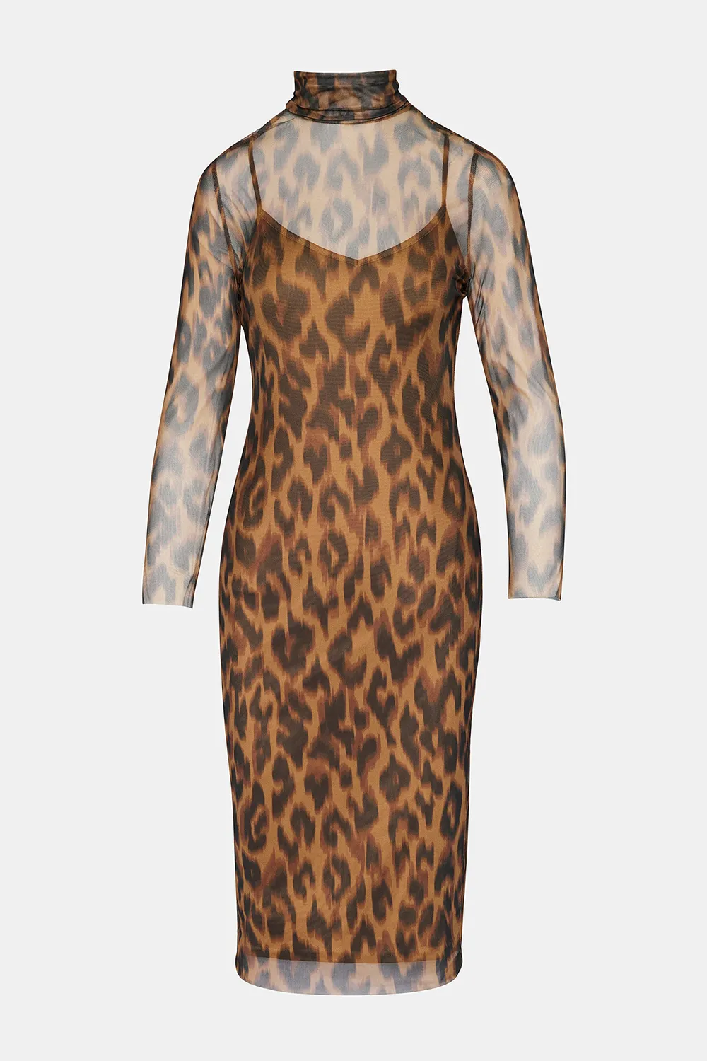 EFFORTLESS DRESS LEOPARD