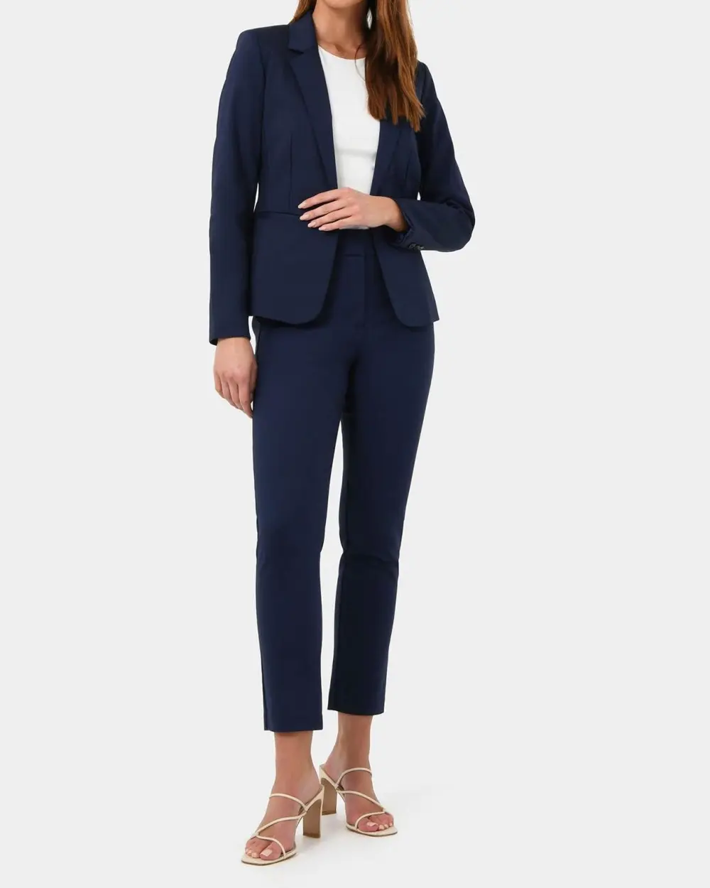 Back Vent Suit Jacket -Navy