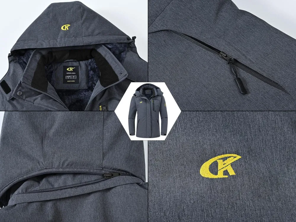 Women's Skiing Snowboarding Jackets Fleece Hood Mountain Snow Coat