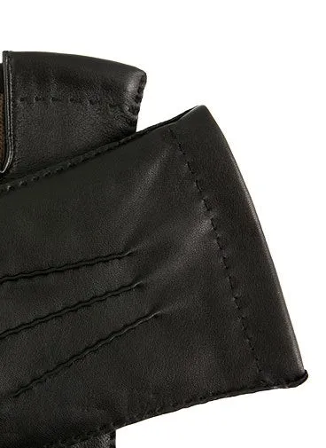Cashmere lined leather gloves