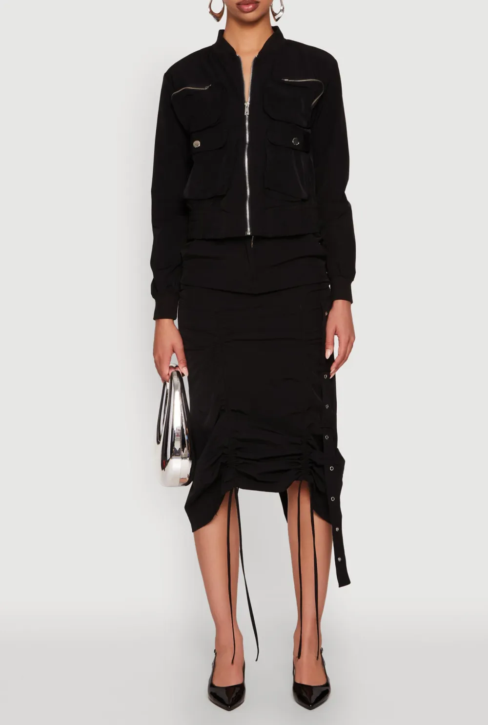 Stand Up Collar Windbreaker Jacket