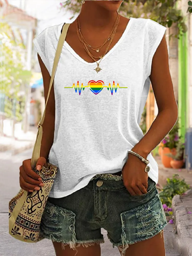 Women's Gay Day V-neck Vest