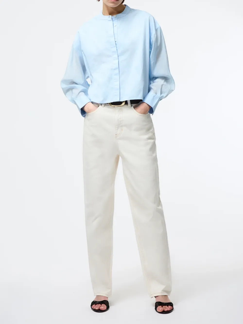 Loose Drop Shoulder Cotton Business Shirt