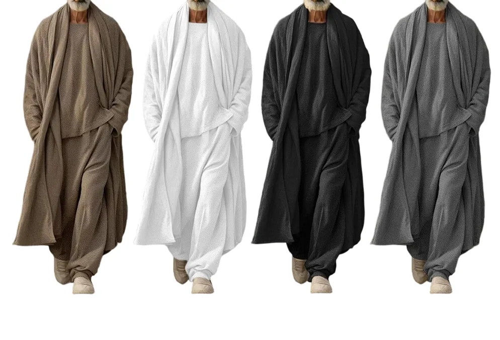 Men’s 3-Piece Stretch Lounge Set – Soft, Simple, Versatile