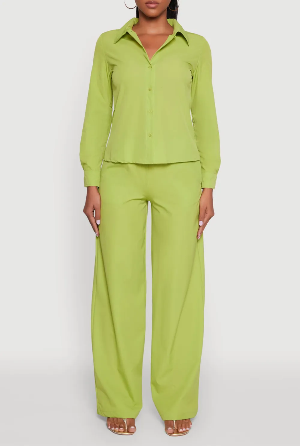 Solid Color Loose Pants