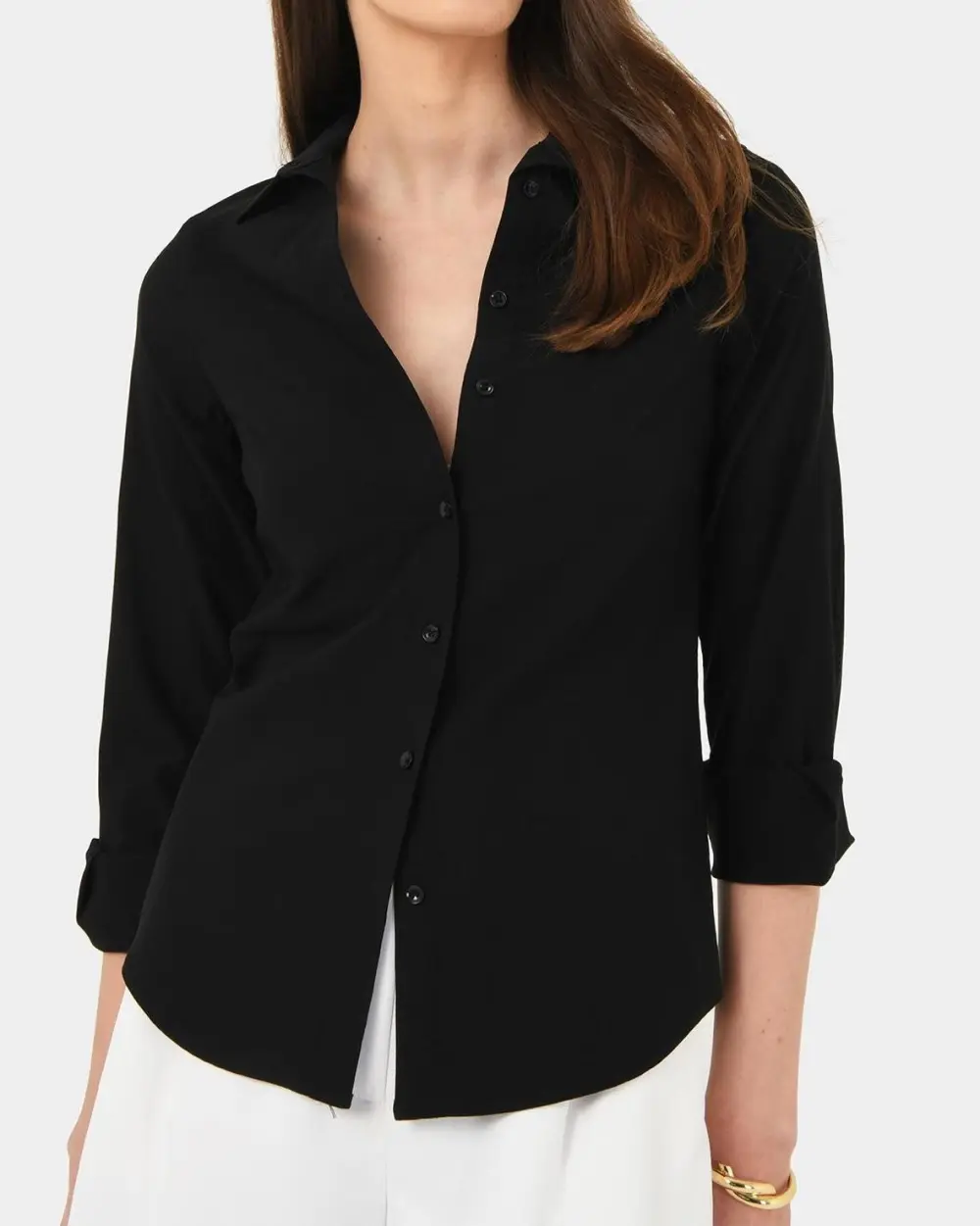 Fitted Style Collared Shirt