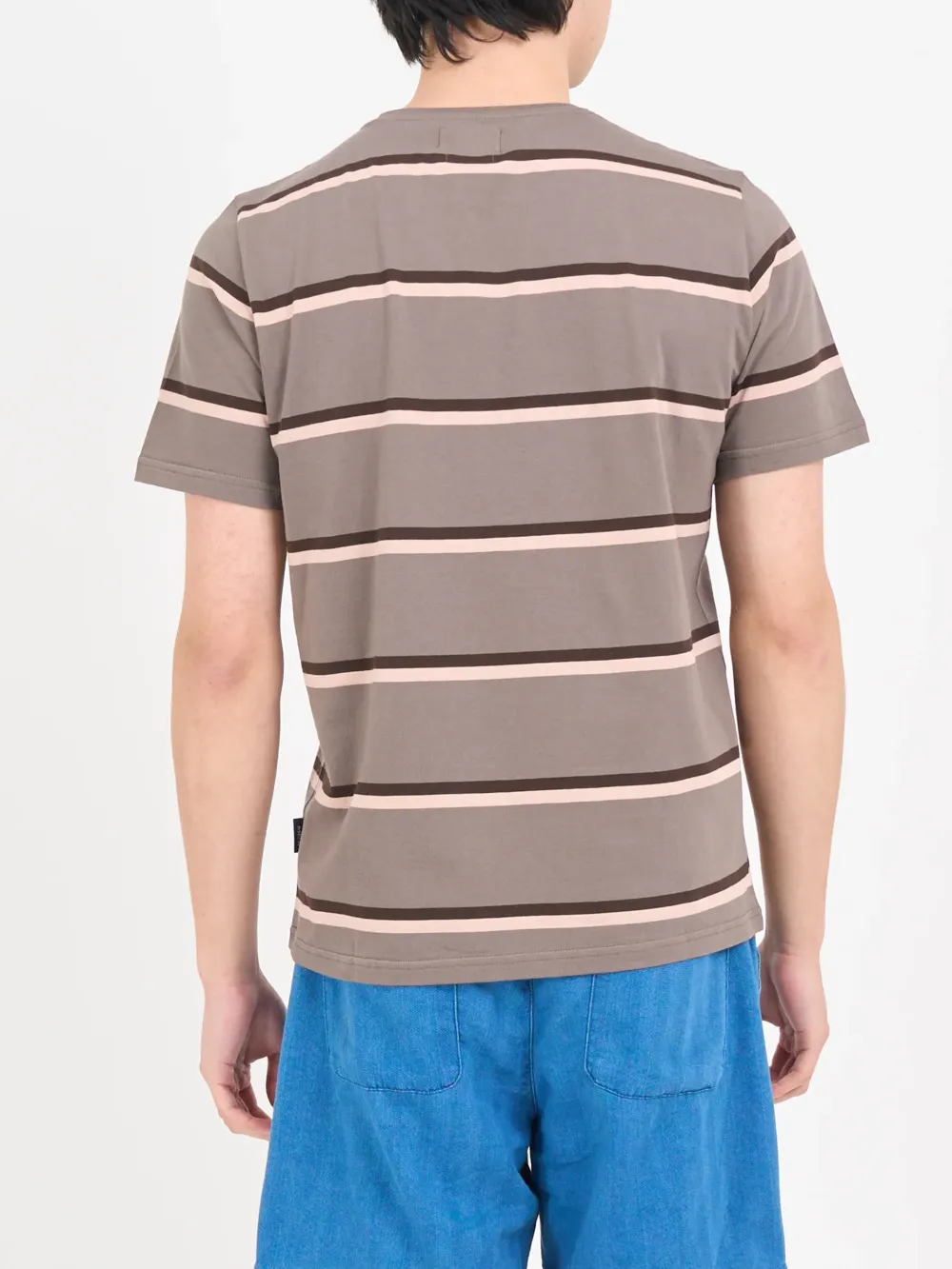 Brown Crew Neck Short Sleeve T-Shirt