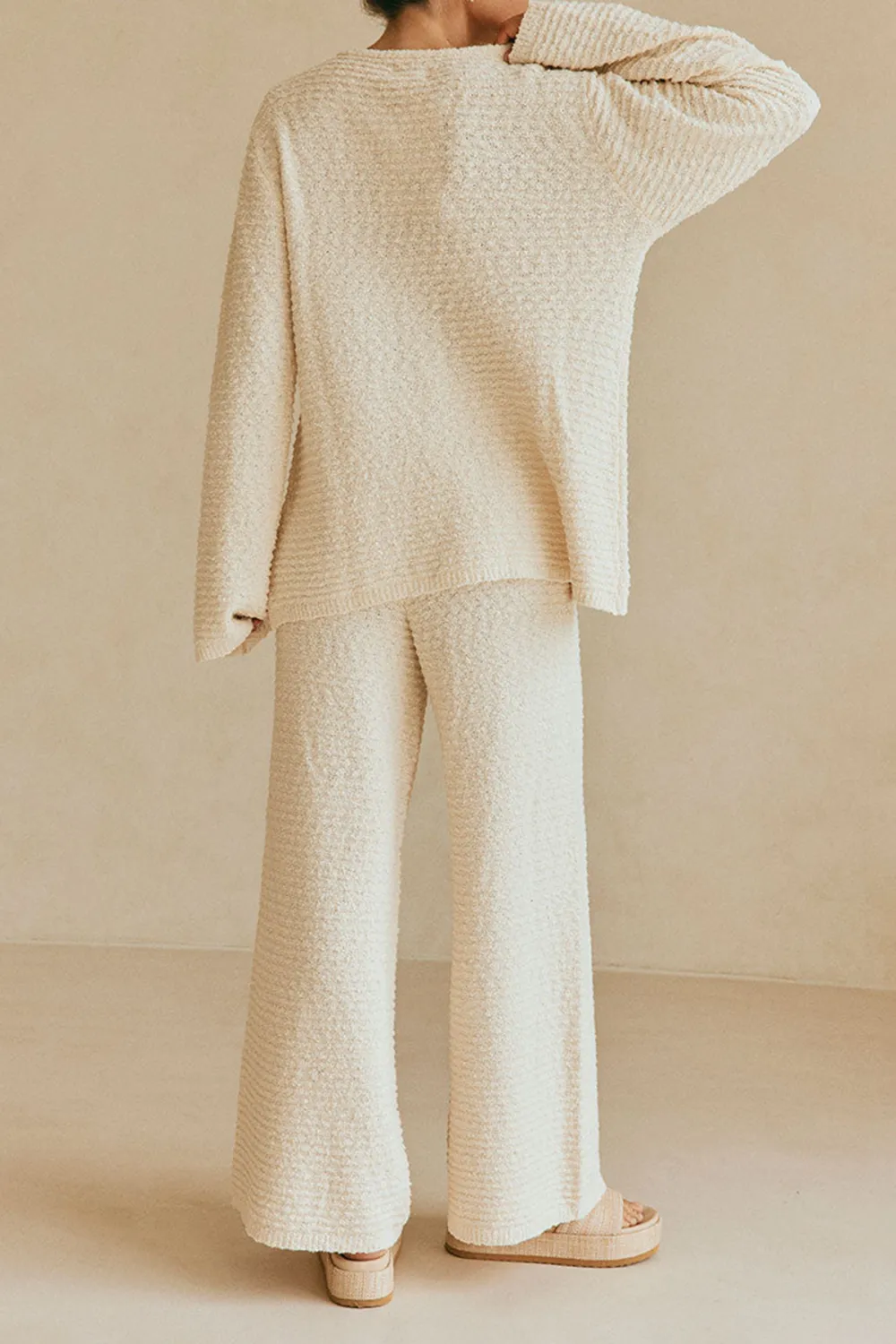 Asymmetric Hem Knit Sweater