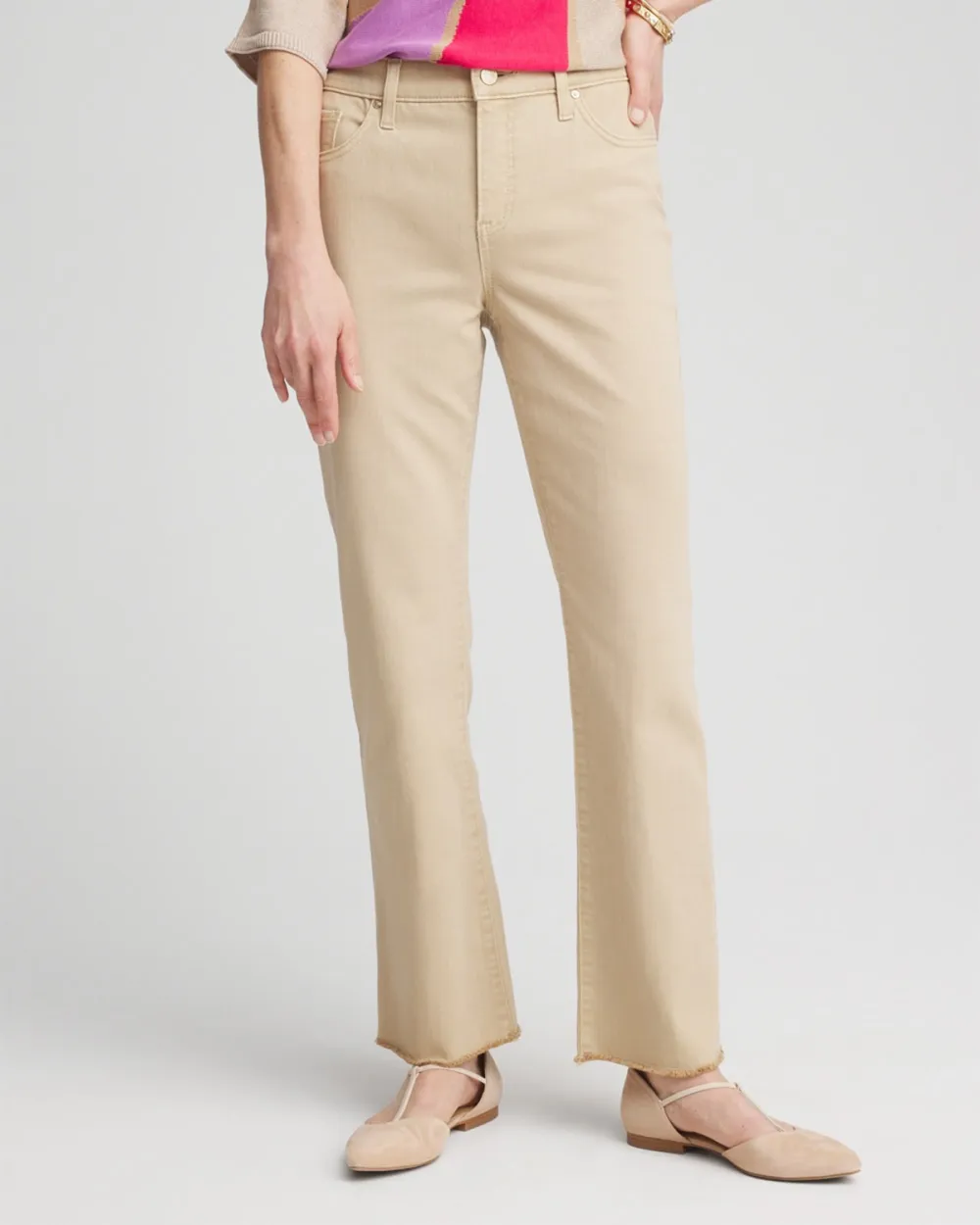 Straight Leg Denim Jeans