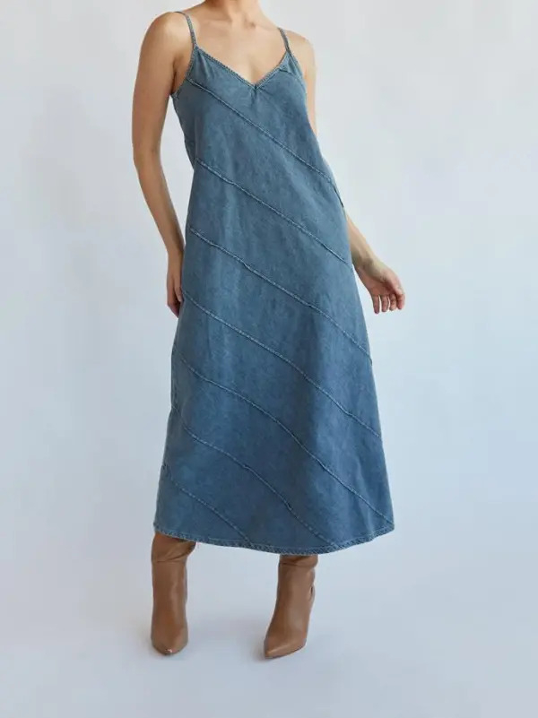 Denim Midi Dress