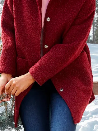 Hoodie Casual Fleece Teddy Jacket