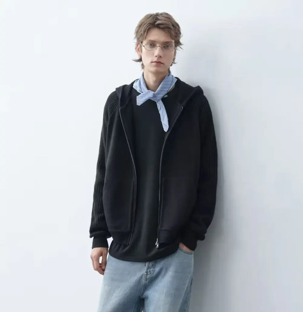 Multi-Color Anti-Pilling Loose And Simple Hooded Knitted Cardigan Sweater 2026, Fashionable, Trendy, Casual, Unisex, Versatile, And Preppy Style.