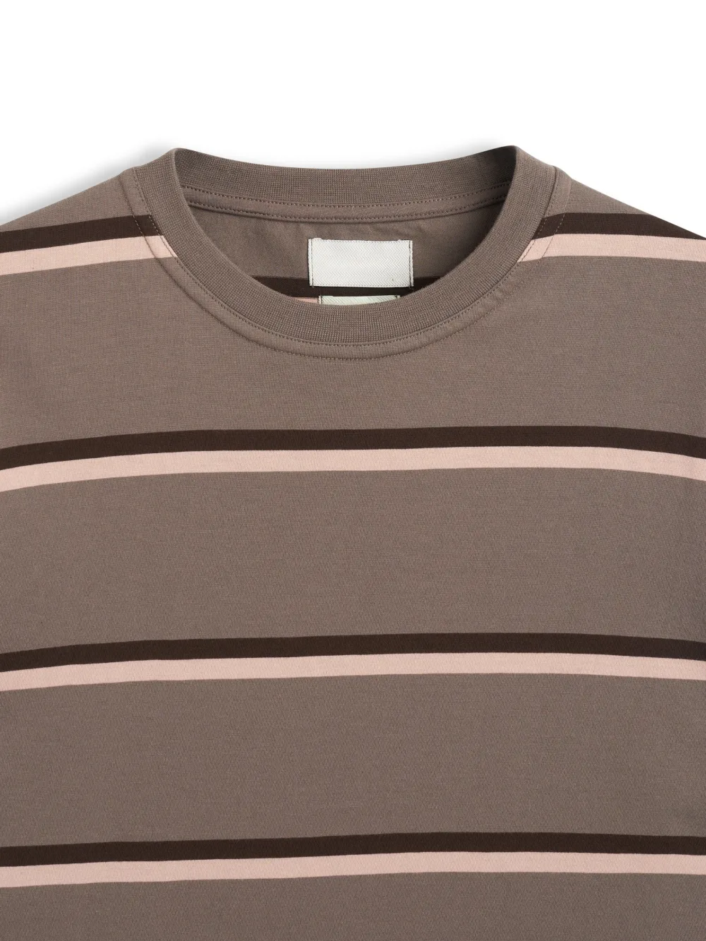 Brown Crew Neck Long Sleeve T-Shirt