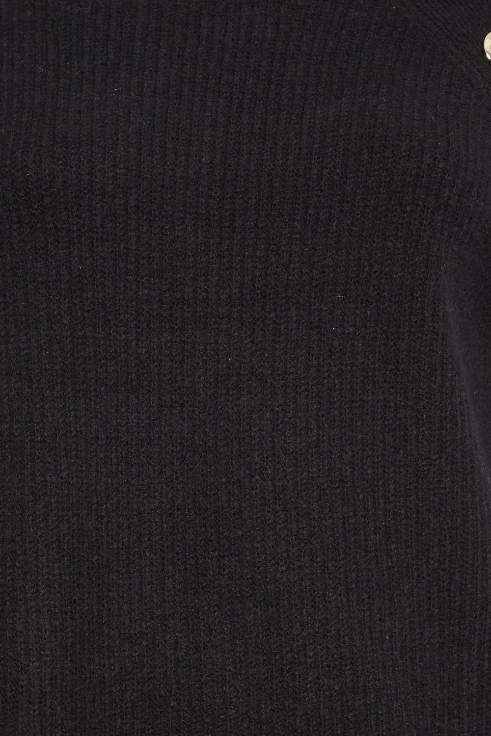 YOURS Curve Black Button Detail Knitted Jumper