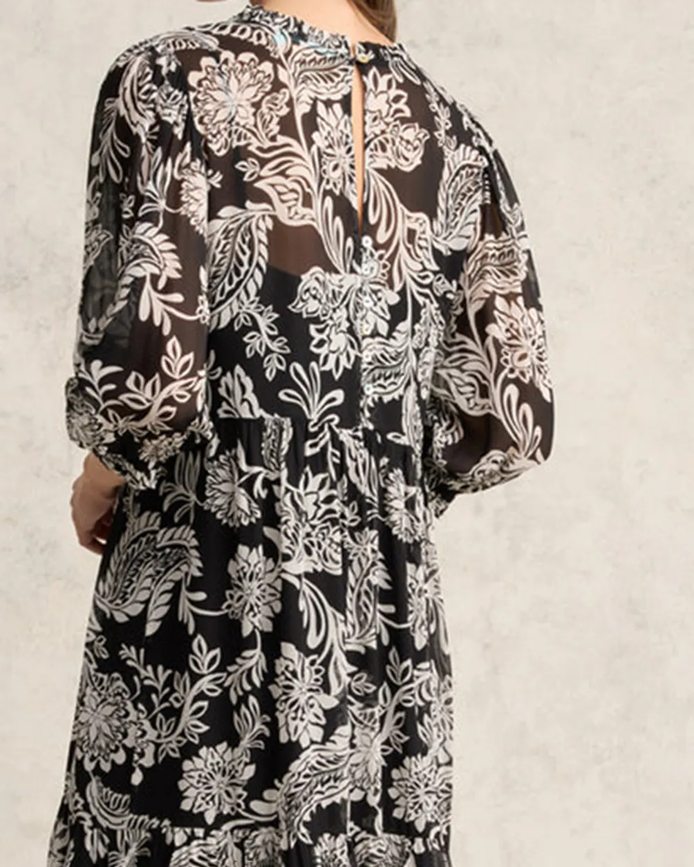 Printed Tiered Dress