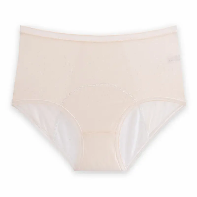 High Waist Leak Proof Ice Silk Panties Plus Size L-6XL