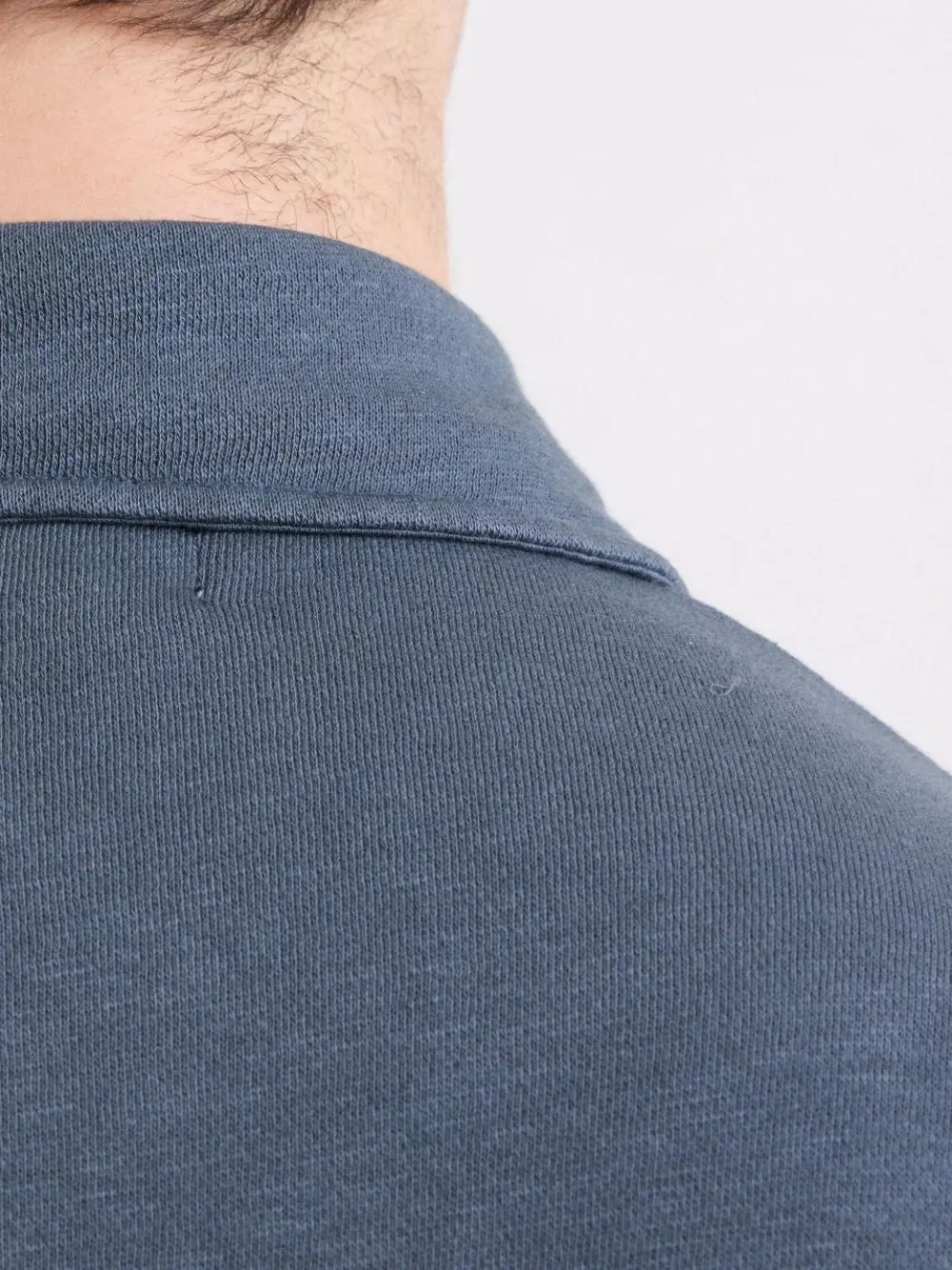 Comfortable Casual Breathable Soft Wash Blue Polo Shirt