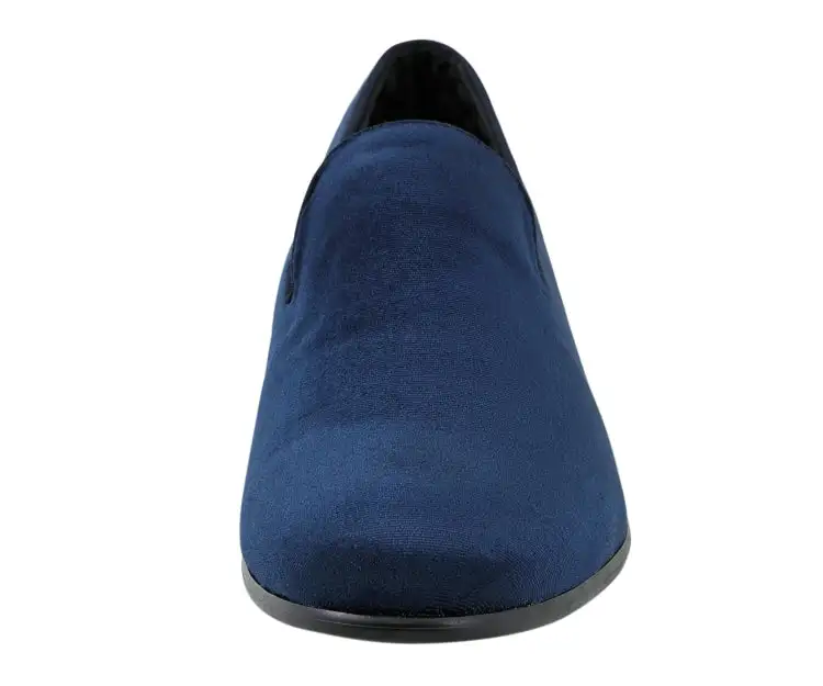 Navy Easy-Wear Smooth-Finish Loafers