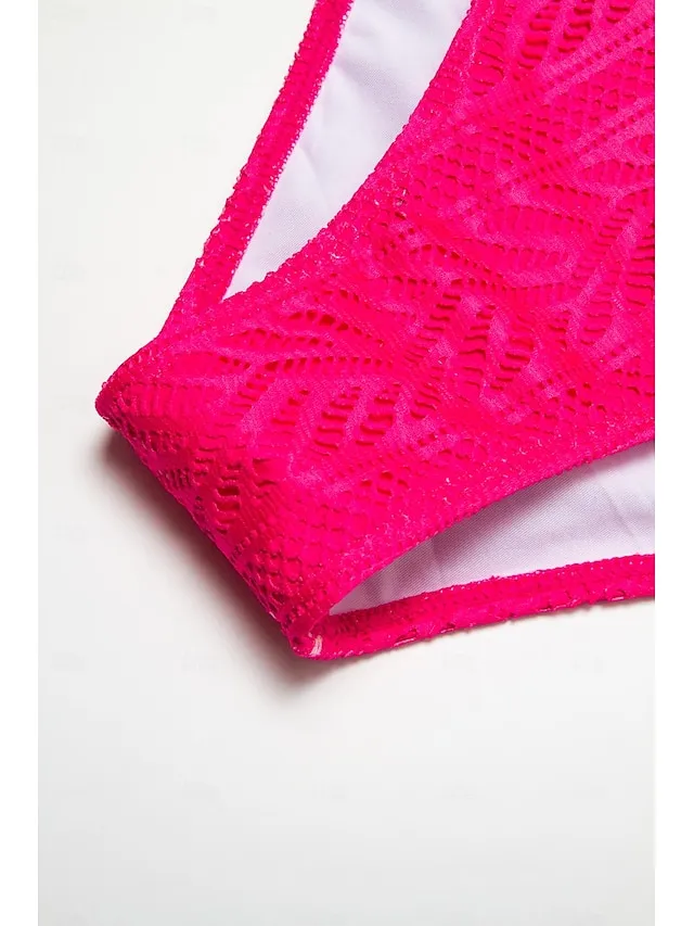 Gradient Lace Bandeau Swimsuit