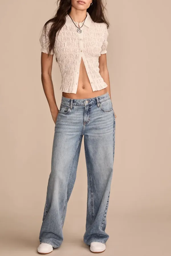 Peel Paradise Wash Baggy Wide Leg