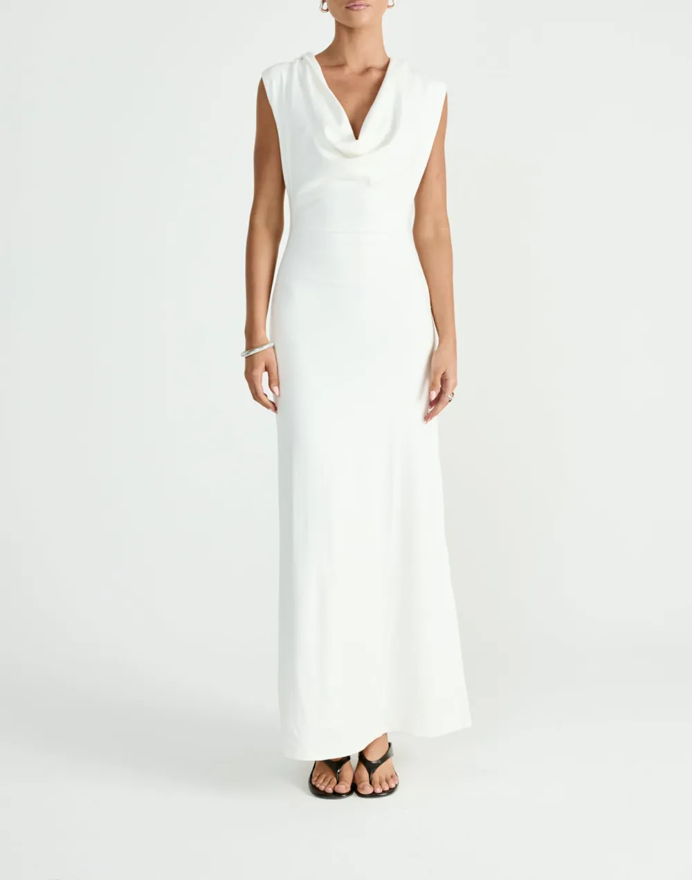 Creative Flared Hem Long Dress