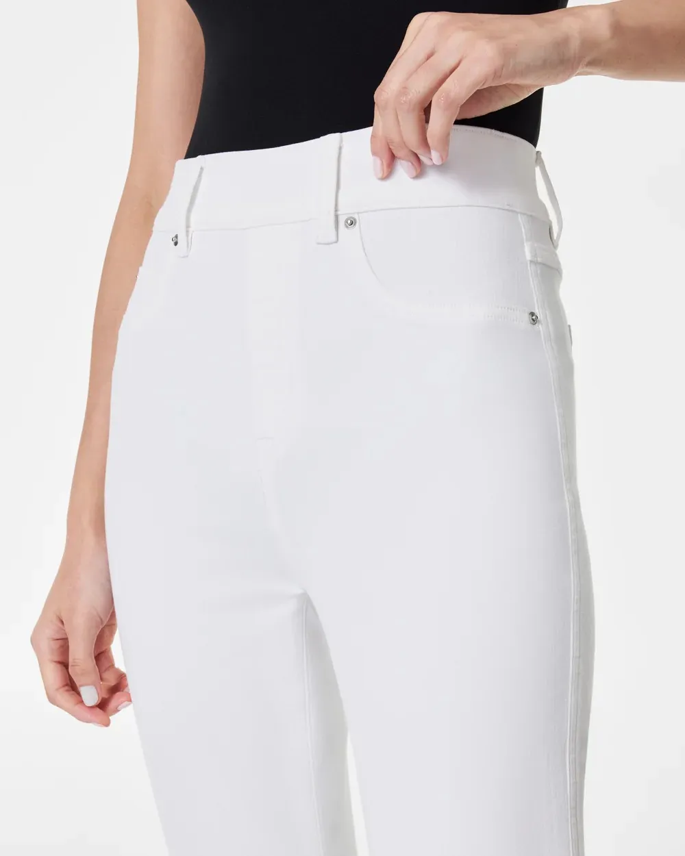 White Kick Flare Jeans