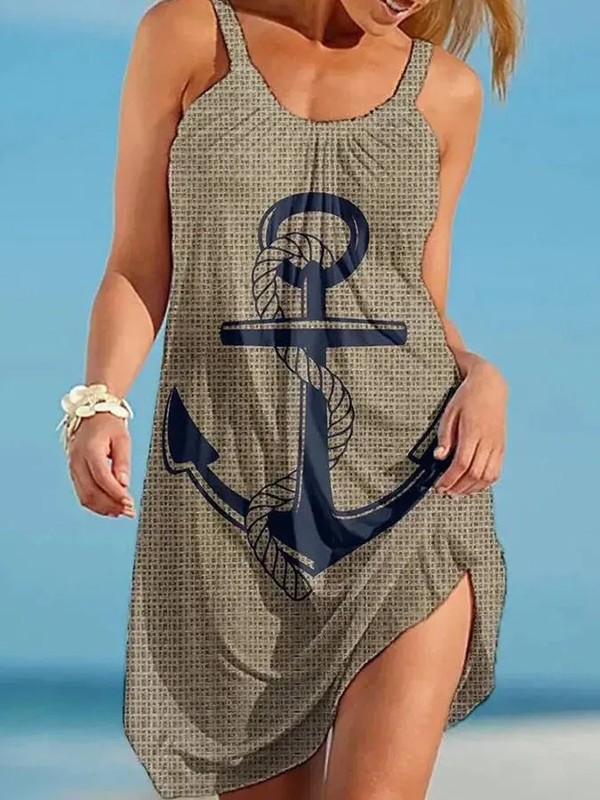 Turtle Print Slip Dress