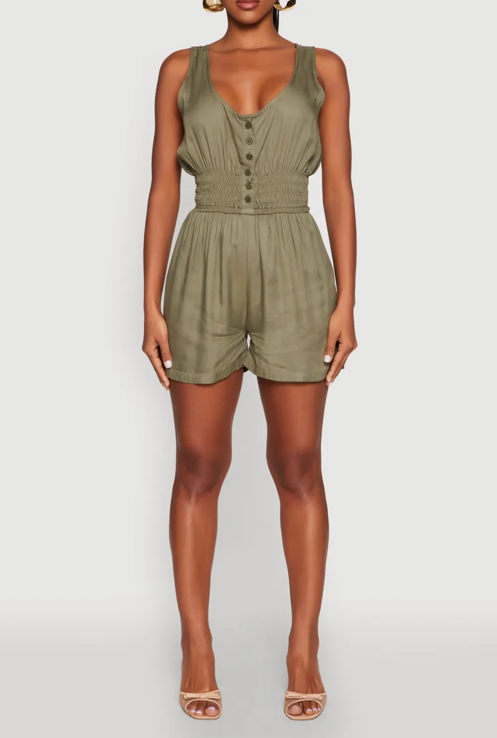 Sleeveless Round Neck Jumpsuit