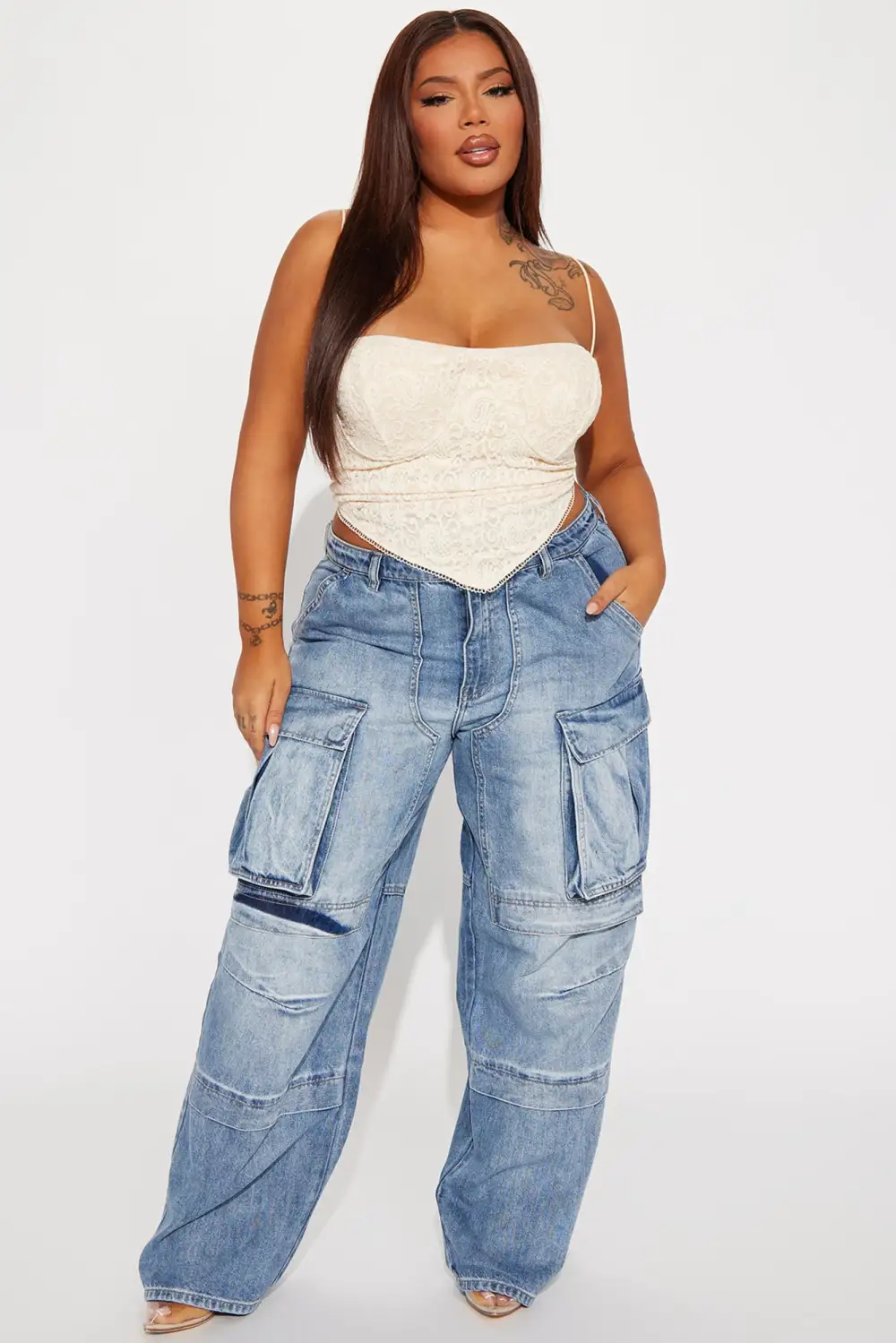 Ari Lace Corset - Beige