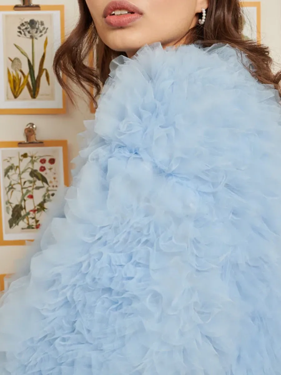 Casual Tulle Bomber Jacket