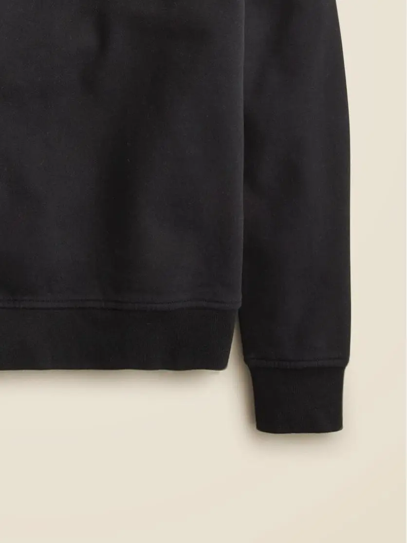 Black Crew Neck Sweatshirt