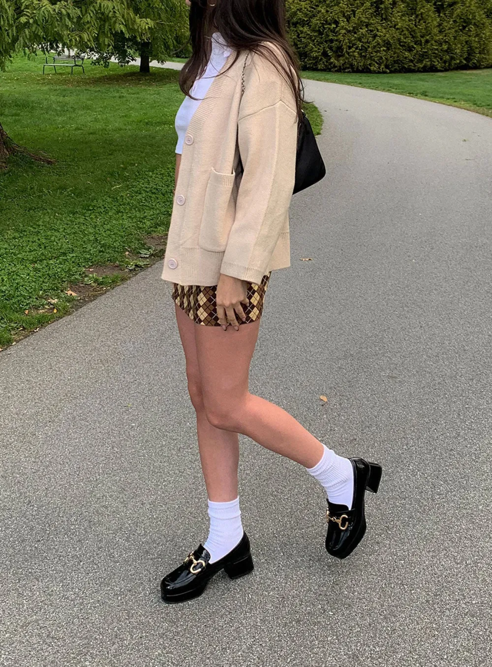 Drop shoulder Cardigan Cream