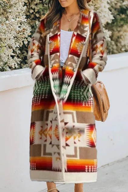 Vintange Western Style Hooded Coat