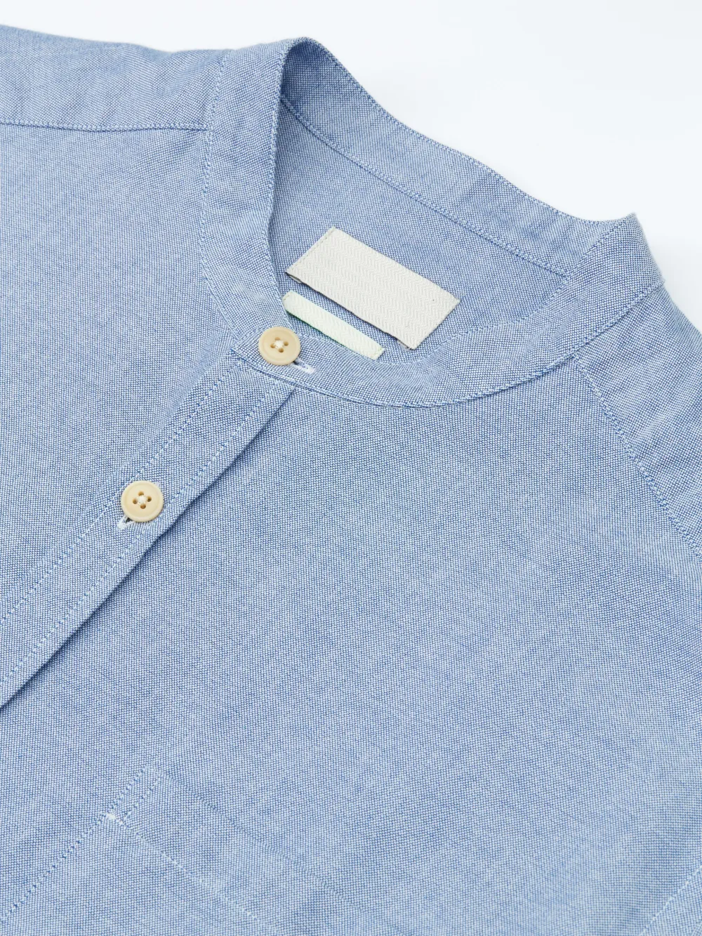Long Sleeve Blue Organic Cotton Shirt