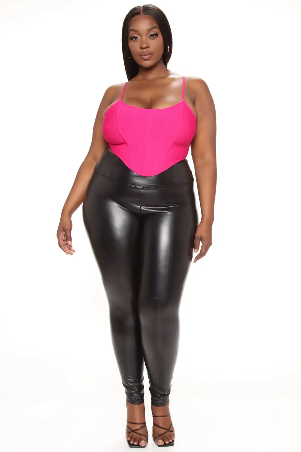 Yours Truly Bandage Corset Top - Magenta