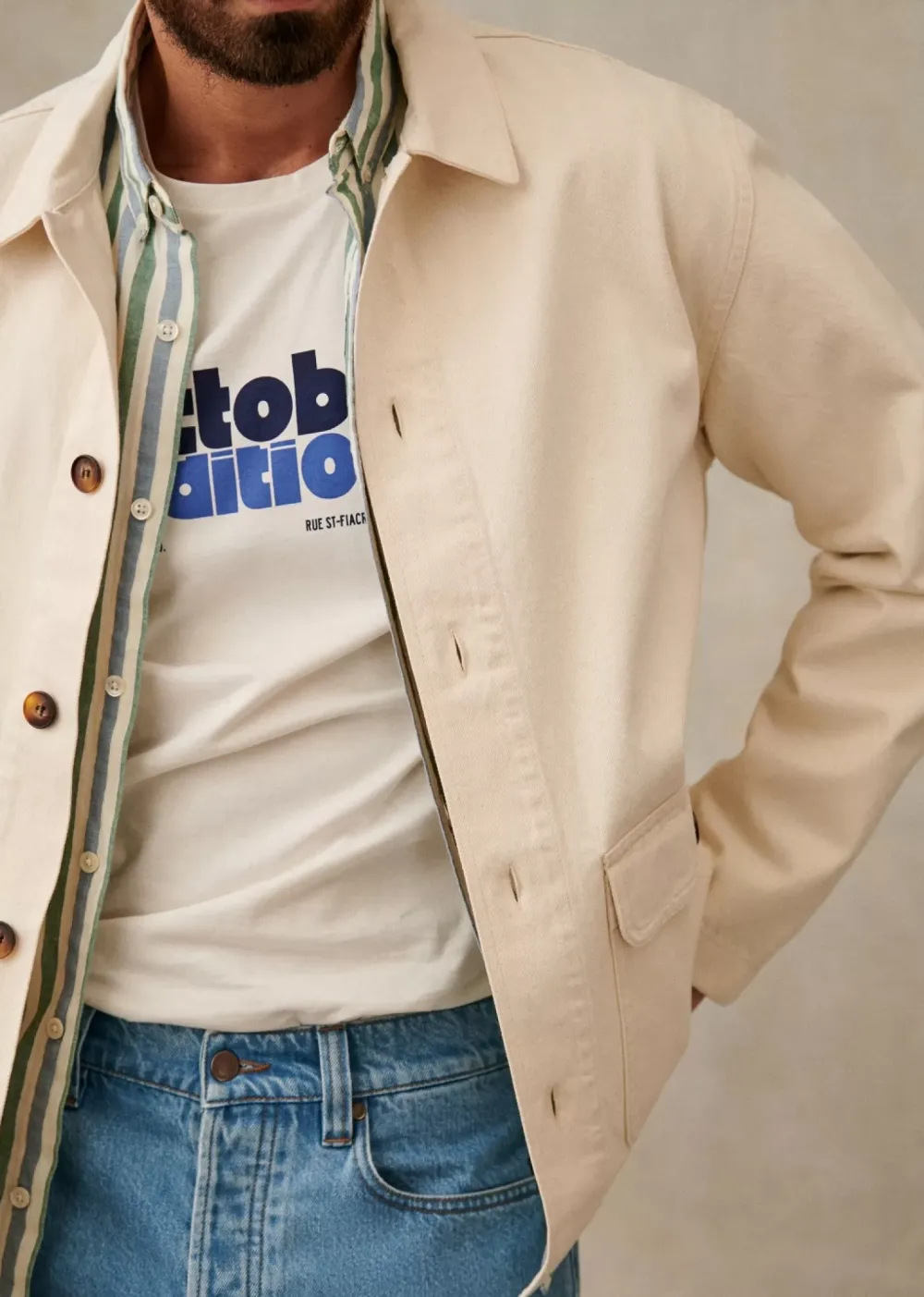 Cotton Fabric Material Jacket