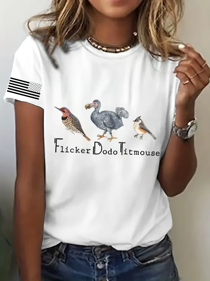 Women'S T-Shirt Women'S Animal FDT Printed Casual T-Shirt