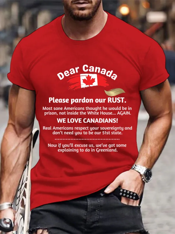 Men'S We Are Strong Canada Is Not For Sale T-Shirt