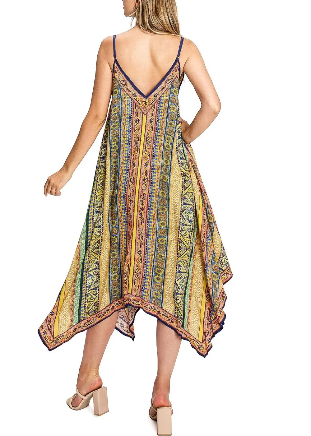 Boho - Style Asymmetric Maxi Dress