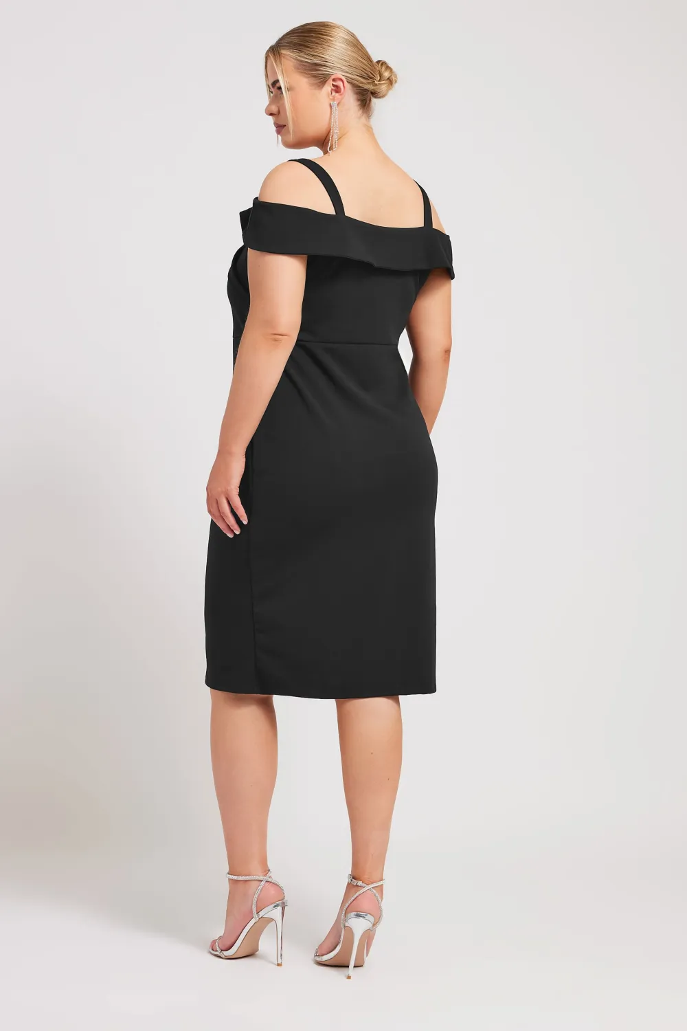 YOURS LONDON Curve Black Bardot Dress