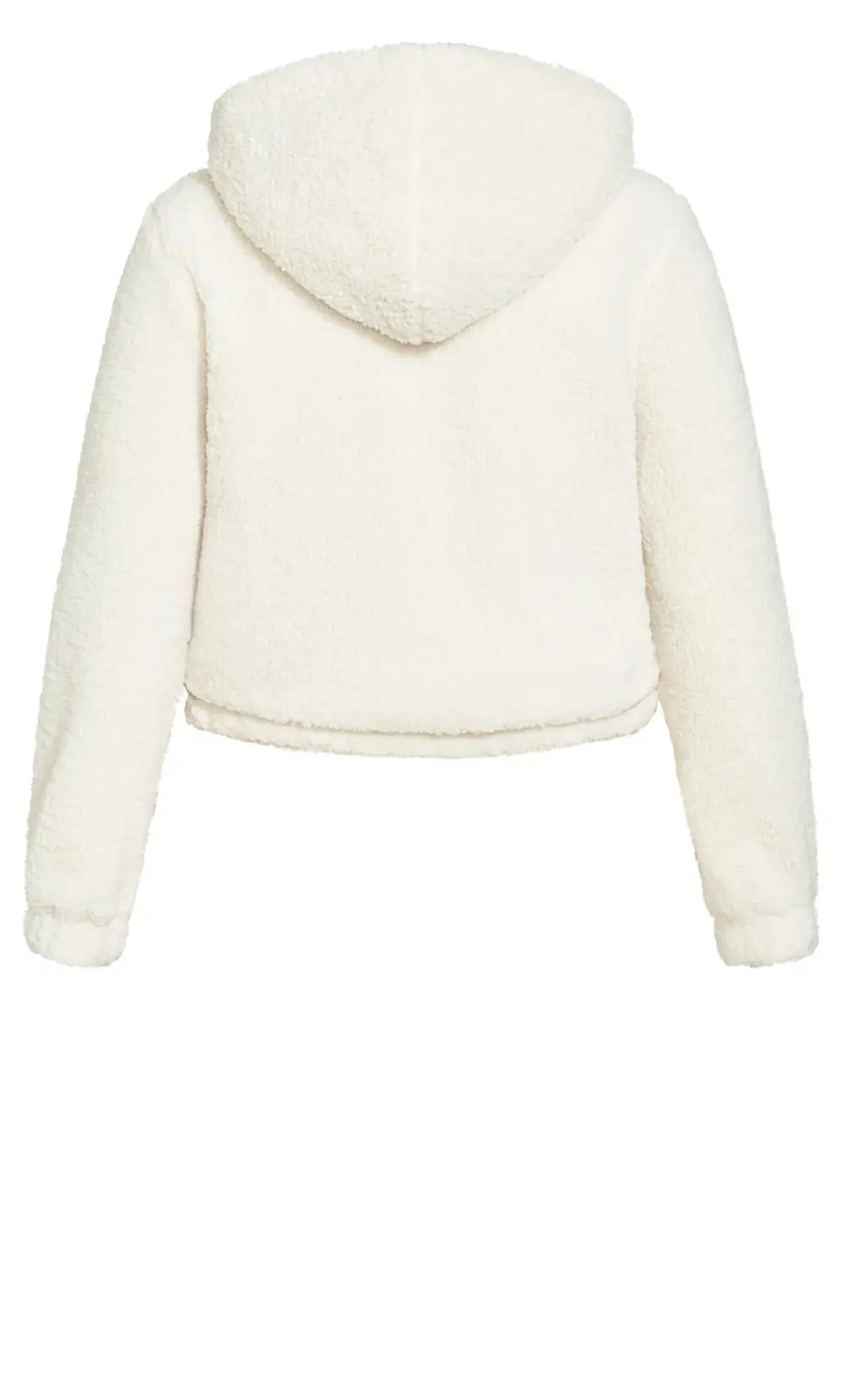 Evans Cream Fluffy Jacket