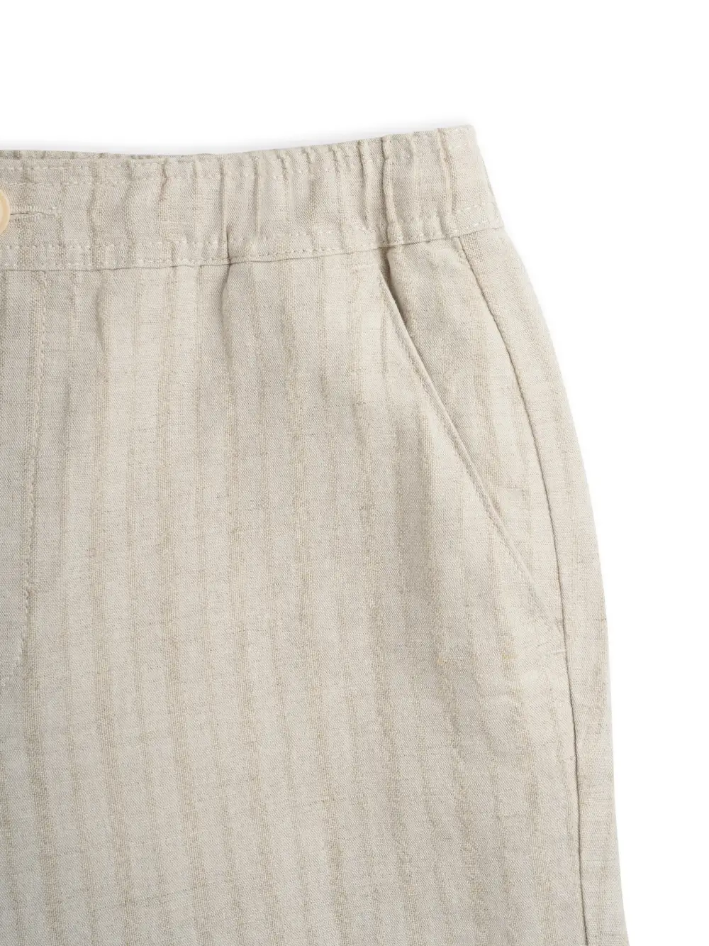 Sand Straight-Leg Cotton Shorts