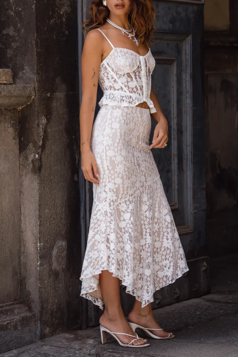 Lace Bustier Top
