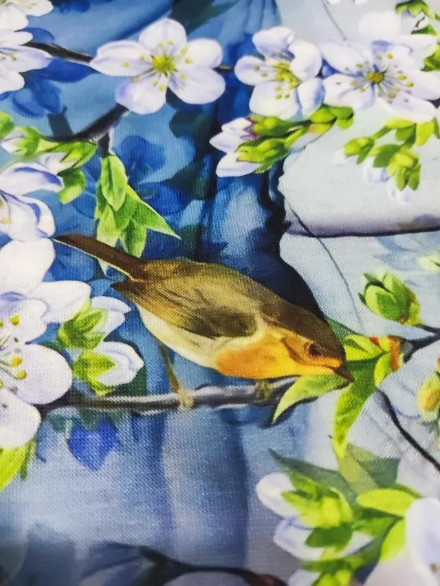 Women's T shirt Tee Floral Bird White Pink Green Print Short Sleeve Casual Daily Vacation Vacation Daily Basic Round Neck Regular Fit