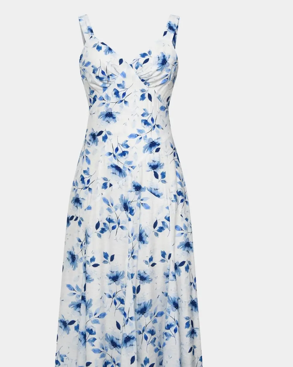 Godet Panel Dress -Watercolour