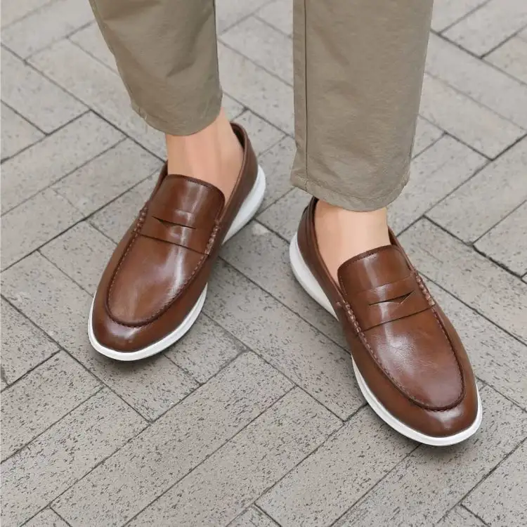 Cognac Dress-Casual Loafers