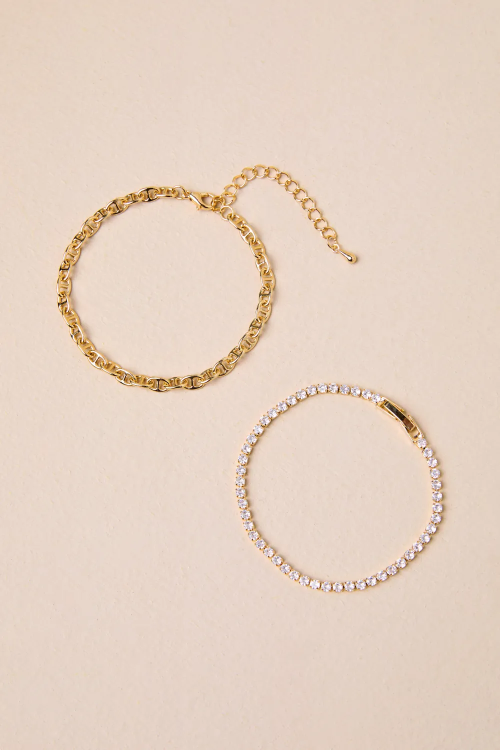 Elegant And Exquisite Rhinestone Inlaid Gold Bracelet