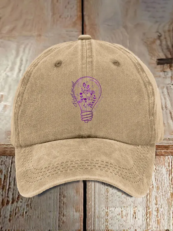Alzheimer'S Awareness Print Casual Baseball Cap